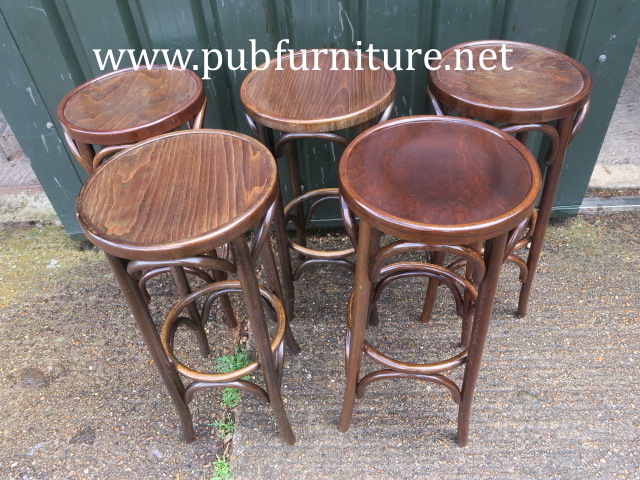 Image of tall bentwood barstools